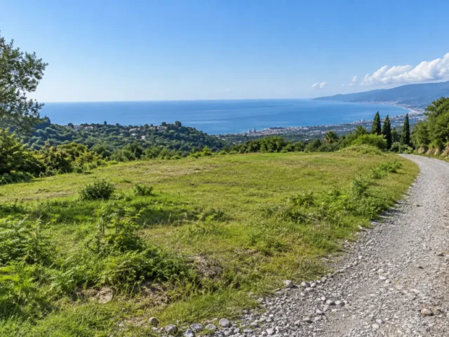 Участок 800 м² с видом на море в Цихисдзири